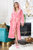 Women Soft Hooded Fleece Robe - Hooded Pink