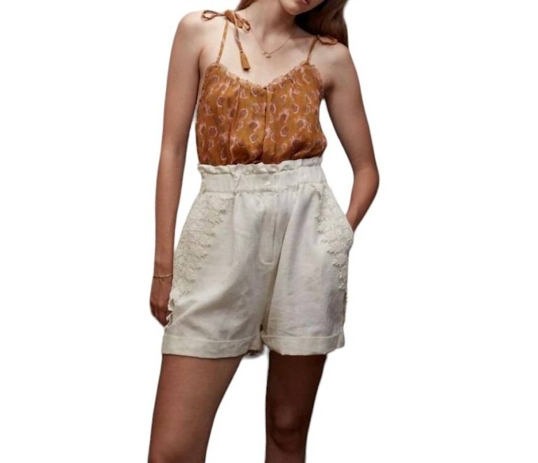 Women's Legra Top In Cinnamon Flowers - Cinnamon Flowers