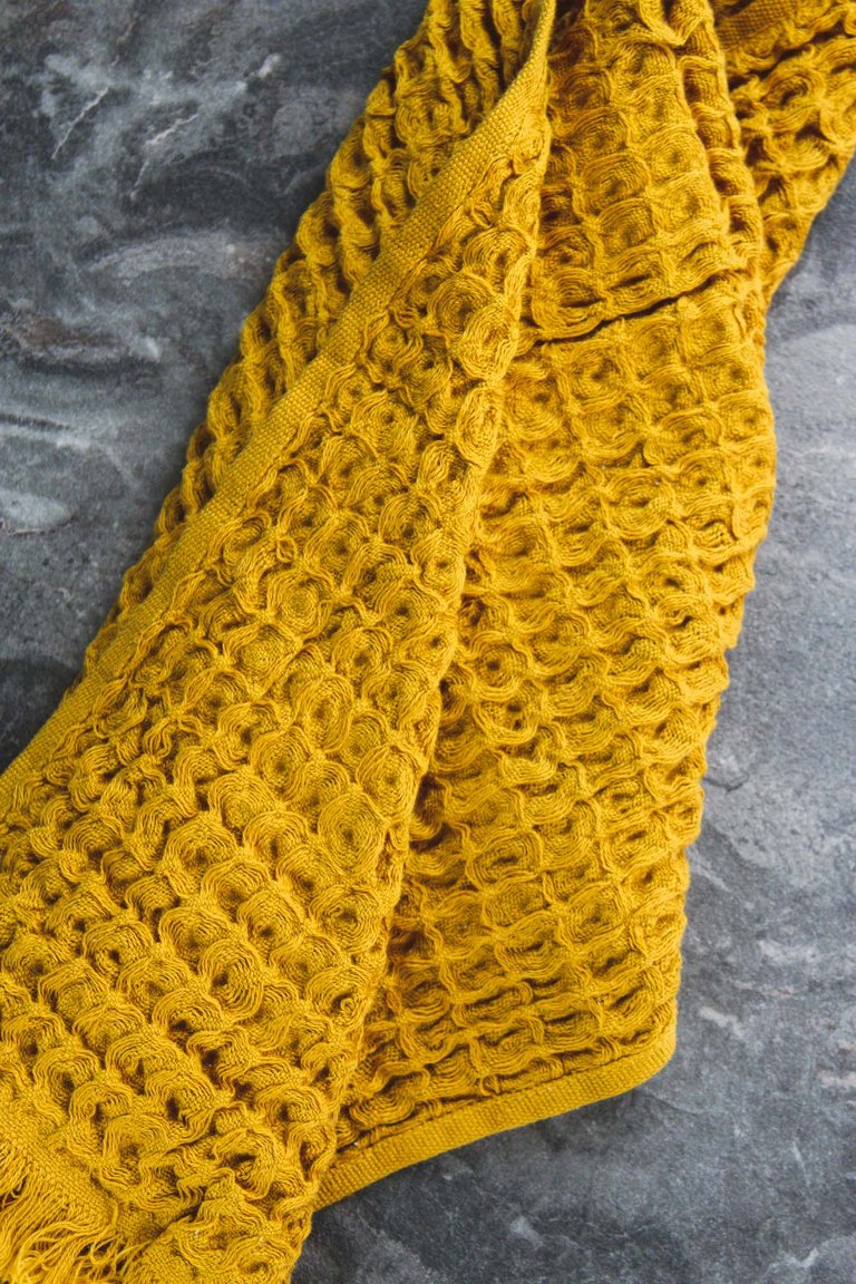 The Monty Bath Sheet - Mustard - Mustard