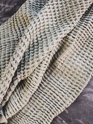 The Monty Hand Towel - Olive Grey