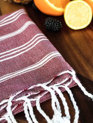 The Oasis Hand Towel - Burgundy