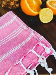 The Oasis Hand Towel - Hot Pink - Hot Pink