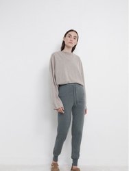 Maddalena Cashmere Jogging Pants - Green Melange