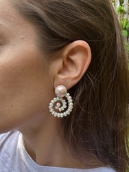 Moonstone Pearl Earrings - Moonstone Pearl