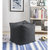 Bean Bag - Black Linen