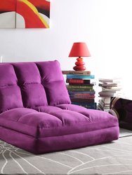 Loungie - Loungie Flip Chair, Microsuede - Purple