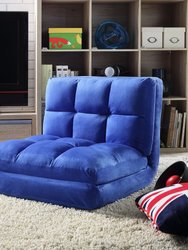Loungie - Loungie Flip Chair, Microsuede - Blue