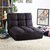 Loungie - Loungie Flip Chair, Microsuede - Black