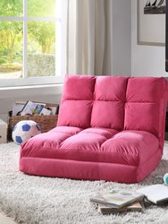 Loungie - Loungie Flip Chair, Microsuede - Fuchsia