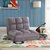 Loungie - Loungie Flip Chair, Microsuede - Grey