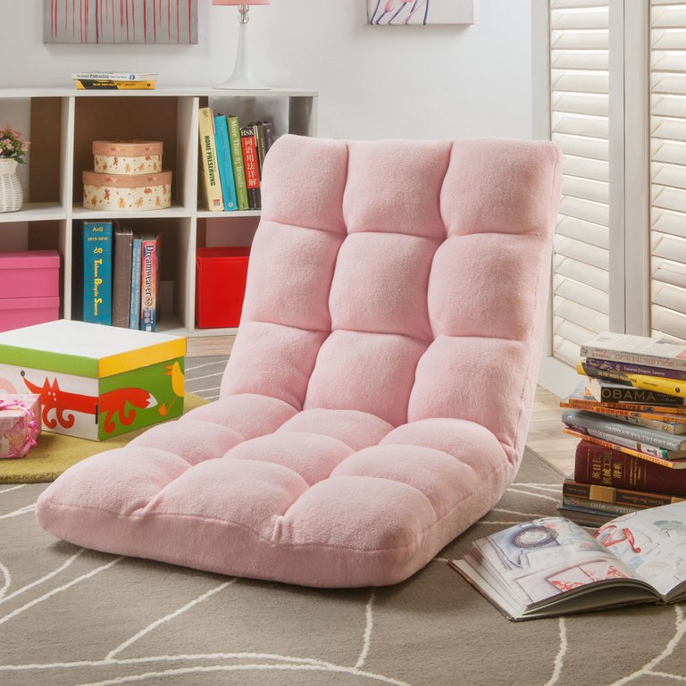 Loungie Recliner Chair - Light Pink