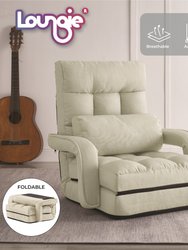 Nella Recliner/Floor Chair, Linen - Beige