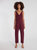 Slate Wide Leg Coveralls - Maroon