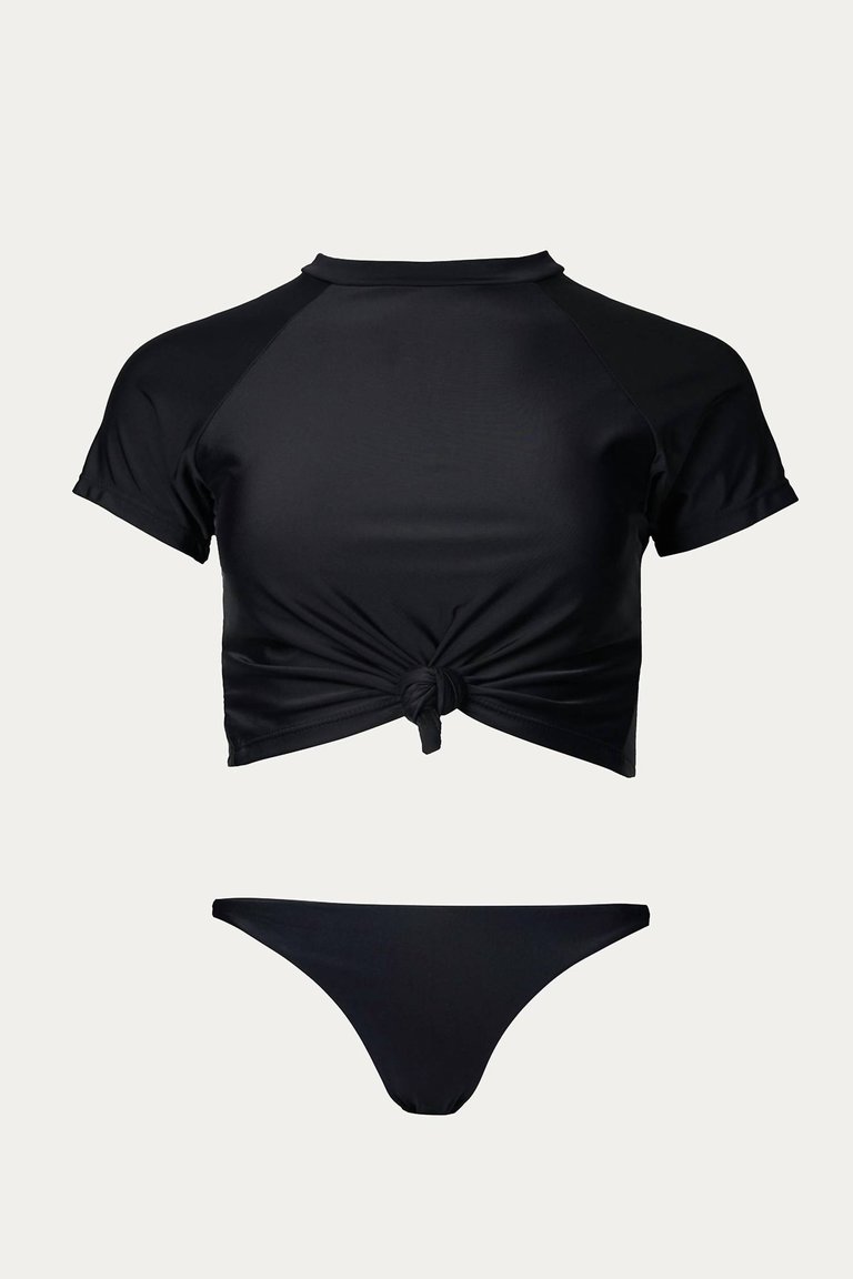 Cropped Top Bikini Set