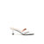 Love Moschino Leather Quilted Heeled Slides, White - White