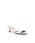 Love Moschino Leather Quilted Heeled Slides, White