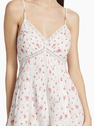 Love Shack Fancy Women's Docila White Floral Mini Dress