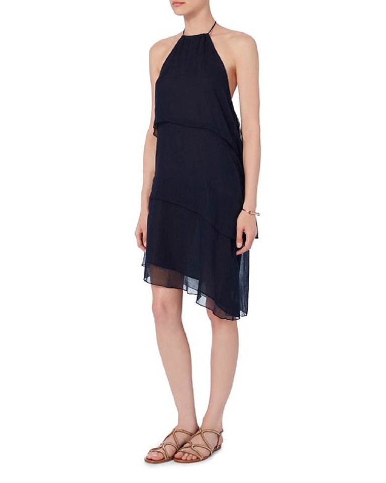 Love Sam Tiered Mini Dress, Navy - Navy