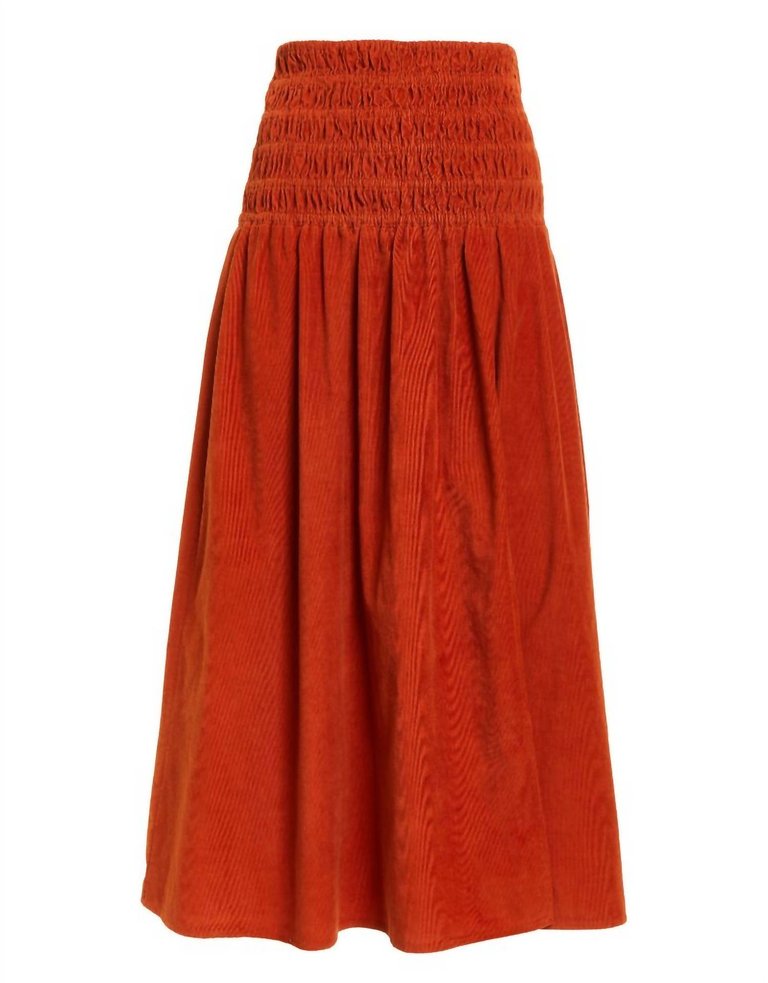Joy Skirt In Rust - Rust
