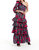 Lilly Dress In Red/black - Red/black