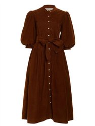 Lulu Dress In Brown - Brown