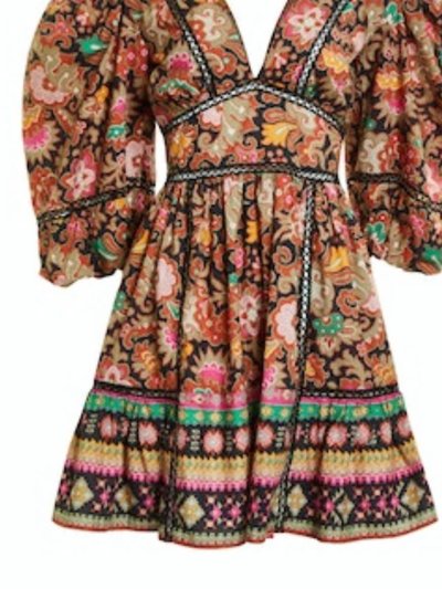 Love The Label Women's Elise Mini Dress In Casablanca Black Print product