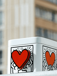 Keith Haring Lovebox - Spinning Heart Messenger