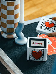 Keith Haring Lovebox - Spinning Heart Messenger