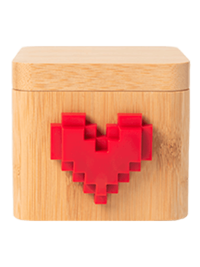 Lovebox Lovebox Black & White - Spinning Heart Messenger product