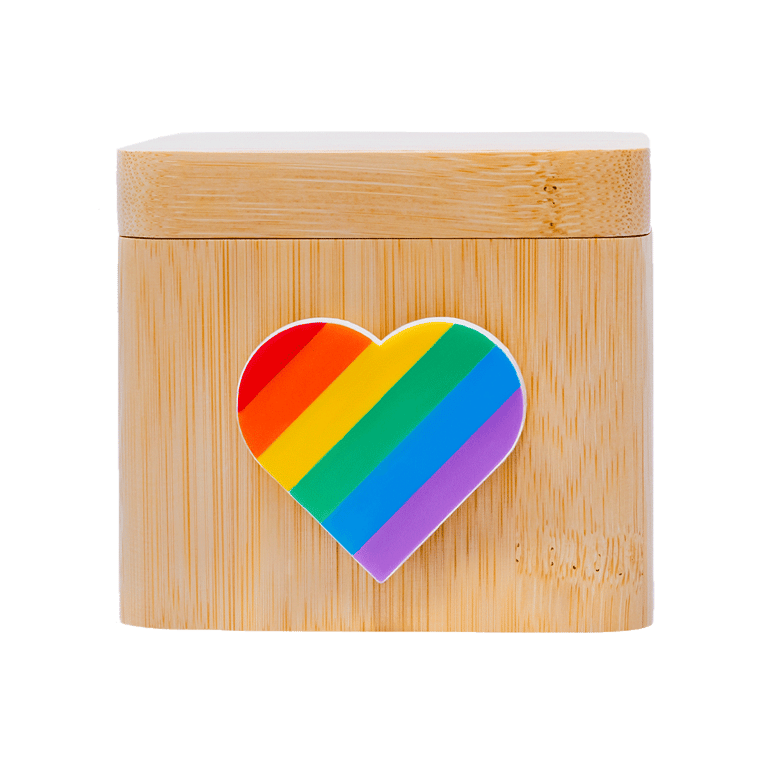 The Pride Lovebox - Spinning Heart Messenger - Brown