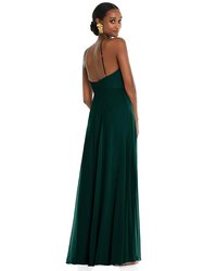 Diamond Halter Maxi Dress With Adjustable Straps - LB035