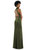 High Neck Backless Maxi Dress With Slim Belt - LB037 