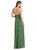 High Neck Chiffon Maxi Dress With Front Slit - Lela - LB010 