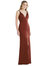 Twist Strap Maxi Slip Dress With Front Slit - Neve - LB027 - Auburn Moon