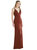 Twist Strap Maxi Slip Dress With Front Slit - Neve - LB027 - Auburn Moon