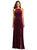 Velvet Halter Maxi Dress with Front Slit - Harper - Cabernet