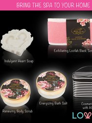 Lovery Home Spa Gift Basket, Luxury 8pc Bath & Body Set