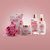 Lovery Home Spa Gift Basket - Wild Rose & Raspberry Leaf Scent - 7pc