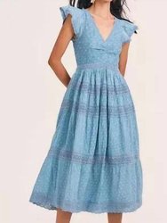 Abena Dress - Blue Bonnet
