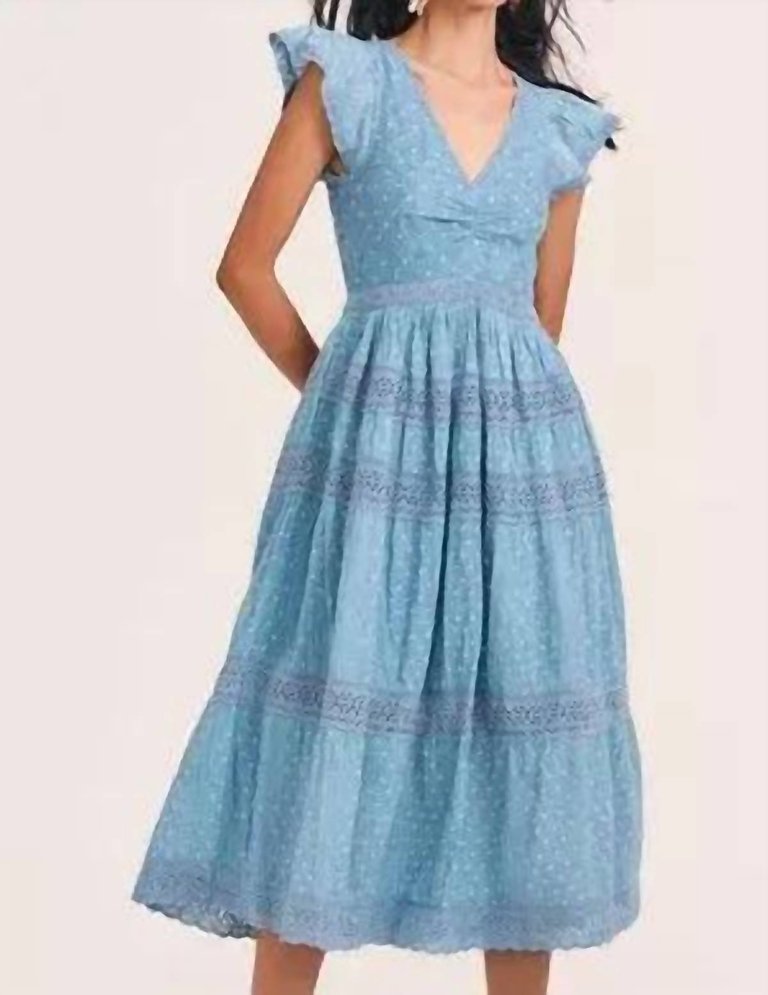 Abena Dress - Blue Bonnet