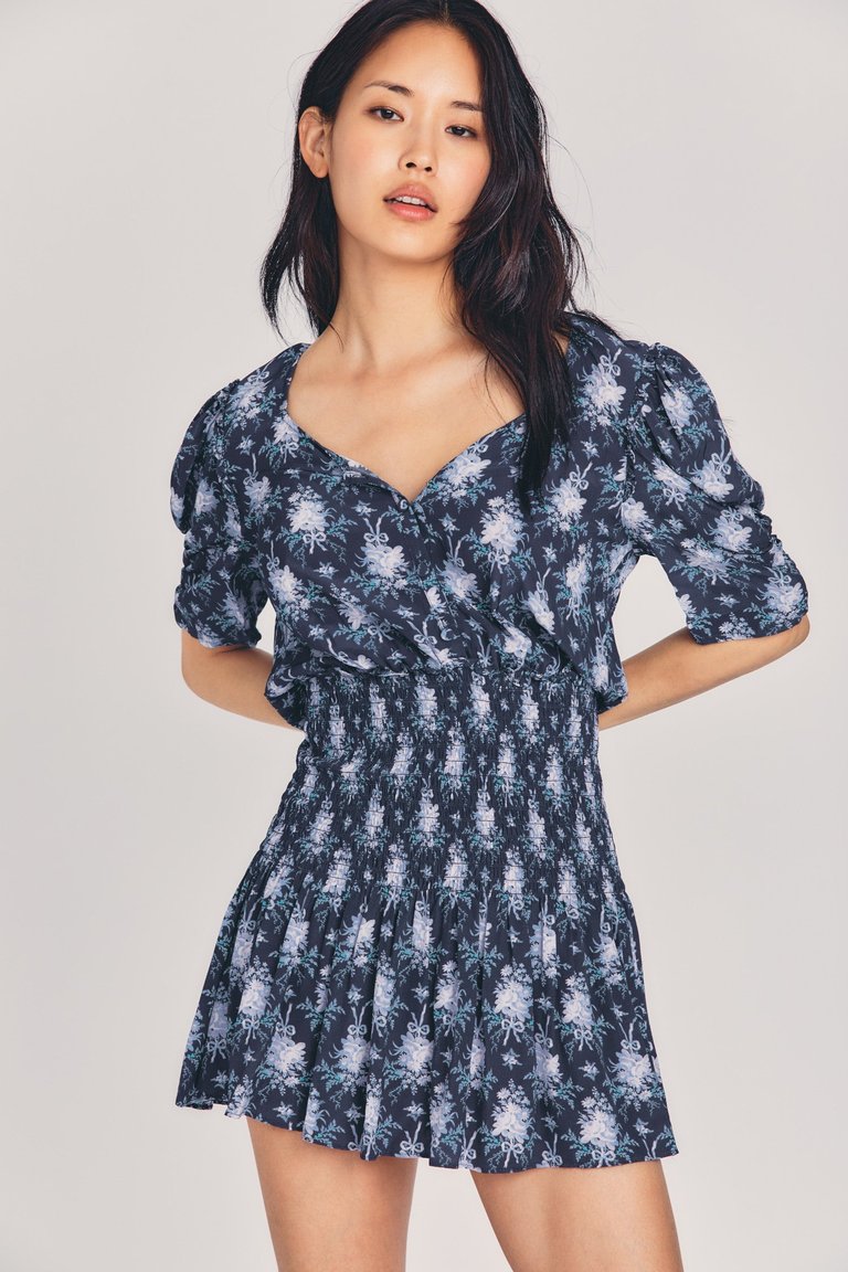 Brickell Mini Dress - Blue Noir