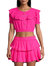 Elaine Crop Top - Flirty Fuschia