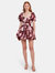 Hansel Mini Puff Sleeve Dress - Oxblood