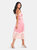 Josette Midi Dress - Pastel Pink Colorblock