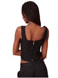 Lorelai Bustier Top In Black