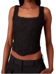 Lorelai Bustier Top In Black