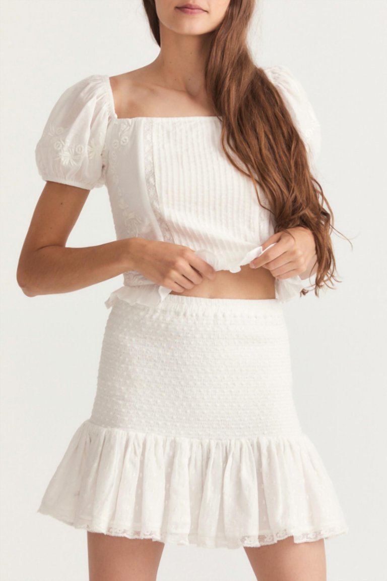 Milla Skirt - True White