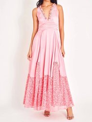 Mirette Silk Gown - Powder Pink