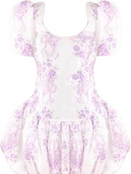 Nelisia Floral Print Bubble Mini Dress