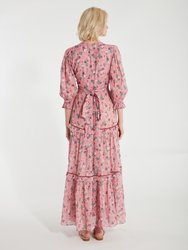 Stormi Blouson Sleeve Wrap Maxi Dress